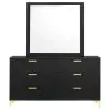 CoasterEveryday 224453M Kendall - 6-Drawer Dresser With Mirror - Black