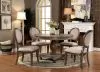 Furniture of America CM3872RT-TABLE Kathryn - Round Dining Table - Rustic Dark Oak