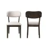 New Classic D1078-20 Rex - Open Back Dining Chair (Set of 2) - Brown And Beige