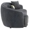 CoasterEveryday 504844-S2 Brookside - 2 Piece Velvet Upholstered Sofa Set - Dark Gray