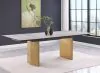 Coaster Fine Furniture 193631 Vesa - Glass Top Extension Dining Table - Beige
