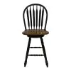 Liberty Furniture 186B-B100324 Liberty Furniture 186B-B100324 Carolina Crossing - Windsor Swivel Counter Chair - Black / Antique Honey