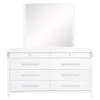 Coaster Fine Furniture 225073M Gracemont - 8-Drawer Bedroom Dresser With Mirror - White