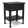 Riverside Furniture 61768 Riverside Furniture 61768 Calhoun - 1-Drawer Nightstand - Ebony Whiskey Oak