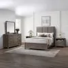 New Classic 00-B3412-35N New Classic 00-B3412-35N Harrisburg - 5/0 Queen 5 Piece Bedroom Set (Bed, Dresser, Mirror, 2 Nightstands) - Walnut