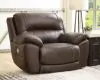 Ashley Furniture U7160482 Dunleith - Zero Wall Recliner w/PWR HDRST - Chocolate