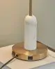 Ashley Furniture L734392 Rowleigh - Marble Desk Lamp - Gold Finish / White