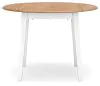 Ashley Furniture D398/15/01(2) Ashley Furniture D398/15/01(2) Gesthaven - 5 Pc. - Round Dining Room Drop Leaf Table, 4 Side Chairs - Natural / White