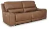 Ashley Furniture PCU6260647 DeepWakes - 2 Seat Power Reclining Sofa Adjustable Headrest - Caramel