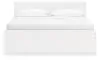 Ashley Furniture EB9630B21 Ashley Furniture EB9630B21 Onita - King Panel Platform Bed With 2 Side Storage - White
