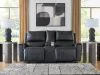 Ashley Furniture PCU1170094 Glossmore - Reclining Loveseat With Console - Black
