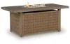 Ashley Furniture PCP790-773 Laguna Heights - Rectangular Fire Pit Table - Beige