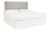 Ashley Furniture PCB1119-58 Ashley Furniture PCB1119-58 Maeling - King Upholstered Panel Headboard - White / Gray
