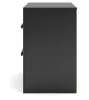 Ashley Furniture PCB1118-92 Broachmyn - Two Drawer Night Stand - Black / Gray