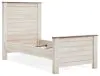 Ashley Furniture B267B15 Ashley Furniture B267B15 Willowton - Twin Panel Bed - Whitewash
