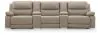Ashley Furniture PC99201S14 Ashley Furniture PC99201S14 Narwhal Place - 5-Piece Power Reclining Sectional With Armless Chair And 2 Storage Consoles - Pebble