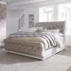 Liberty Furniture 244-BR-QUSL Liberty Furniture 244-BR-QUSL Magnolia Manor - Queen Upholstered Sleigh Bed - Antique White
