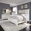 Liberty Furniture 520-BR-KPBDMC Liberty Furniture 520-BR-KPBDMC Abbey Park - 4 Piece Bedroom Set (King Panel Bed, Dresser & Mirror, Chest) - Antique White