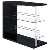 CoasterEssence 100165 Prescott - Rectangular Home Wine Table - Black High Gloss