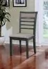 Furniture of America CM3607T-5PK Taylah - 5 Piece Dining Table Set - Weathered Gray / Beige