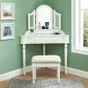 Furniture of America CM-DK5849WH Kasey - Vanity With Stool - White