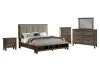 New Classic 00-594G-35C New Classic 00-594G-35C Cagney - 5/0 Queen 5 Piece Bedroom Set (Bed & Dresser & Mirror & Chest & Nightstand) - Vintage