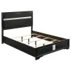 Coaster Fine Furniture 206360KE Miranda - Upholstered Eastern King Panel Bed - Black