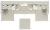 Jackson Furniture Industries 2235/75/31/76/12-16 Jackson Furniture Industries 2235/75/31/76/12-16 Ritzy - 4 Piece Modular Double Chaise Sectional And 1 Included Cocktail Ottoman - Bone