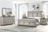 New Classic 00-2114-25N New Classic 00-2114-25N Mariana - 6/0 California King 5 Piece Bedroom Set (Bed, Dresser, Mirror, 2 Nightstands) - Beige / Gray