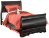 Ashley Furniture B128/31/36/63/62/82/92(2) Ashley Furniture B128/31/36/63/62/82/92(2) Huey Vineyard - 7 Pc. - Dresser, Mirror, Twin Sleigh Bed, 2 Nightstands - Black
