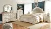 Ashley Furniture B743B7 Ashley Furniture B743B7 Realyn - California King Upholstered Panel Bed - Chipped White