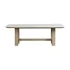 Intercon CT-TA-4284S-FRO-C Cornerstone - Stone Top Table - French Oak