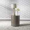 Liberty Furniture 406-OT1021 Modern Farmhouse - Drum End Table - Dark Gray