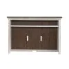 Liberty Furniture 237-EC00 River Place - Entertainment Hutch - Riverstone White & Tobacco