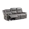 New Classic U2506-30-GRY Enzo - Sofa With Dual Recliner - Gray