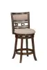 New Classic S1701-CS-CHY New Classic S1701-CS-CHY Gia - Swivel Counter Stool - Cherry / Brown