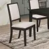 CoasterEveryday 101562 Louise - Upholstered Wood Dining Side Chairs (Set of 2) - Black