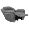 CoasterEssence 609543P Bahrain - Upholstered Power Glider Recliner - Charcoal