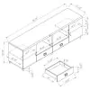 CoasterEssence 700910 Burkett - 2 Door Engineered Wood TV Stand - White High Gloss