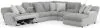 Jackson Furniture Industries 619/34/36/38/39/33-18 Jackson Furniture Industries 619/34/36/38/39/33-18 Abraxas - 6 Piece Power Reclining Sectional With Lay-Back Chaise And 1 Lay-Flat Reclining Seat (RSF Chaise) - Moonstruck