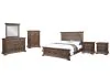 New Classic 00-658-16N New Classic 00-658-16N Mar Vista - 6/6 Eastern King 6 Piece Bedroom Set (Bed & Dresser & Mirror & Chest & 2 Nightstands) - Walnut