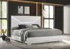 Coaster Fine Furniture 224941KE Ives - Eastern King Panel Bed LED Headboard - White High Gloss