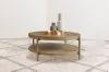 Coaster Fine Furniture 706188 Arini - Round Coffee Table With Storage Shelf - Sand Wash
