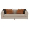 Coaster Fine Furniture 509411 Jade - Chenille Upholstered Sculpted Track Arm Sofa - Latte