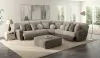 Jackson Furniture Industries 627/46/45/48/44/47/28-29 Rendezvous - 5 Piece Modular Sectional With 3 Reclining Seats & Castered Cocktail Ottoman - Umber