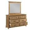 New Classic 00-B3907-DM New Classic 00-B3907-DM Sunstone - Dresser & Mirror - Light Brown