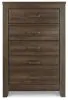 Ashley Furniture B251-46 Juararo - Five Drawer Chest - Dark Brown