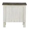 Ashley Furniture T994-7 Havalance - Chair Side End Table - White / Gray