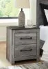 Ashley Furniture B1290-92 Bronyan - Two Drawer Night Stand - Dark Gray
