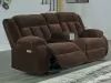 Ashley Furniture PC2140696 Free Wake - Double Relcining Power Loveseat With Console - Chocolate